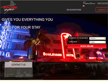 Tablet Screenshot of boulevardhotel740.com